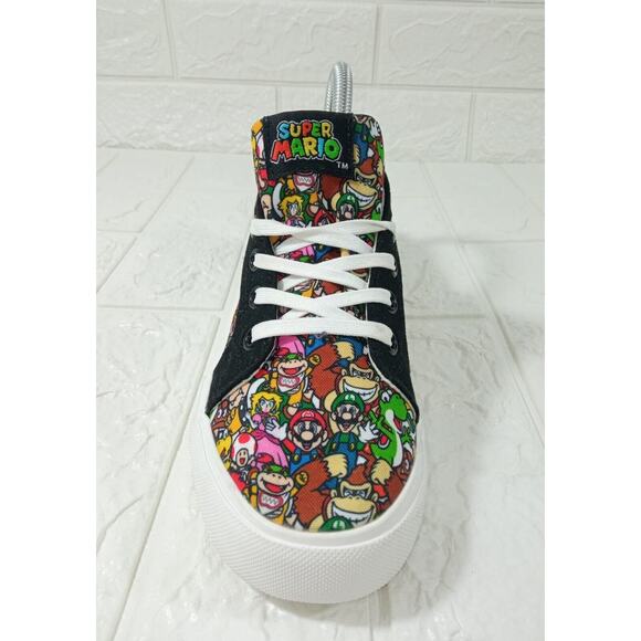 Official Nintendo Ground Up Super Mario Brothers Shoes Kids Multicolor Size 4 - Picture 7 of 9